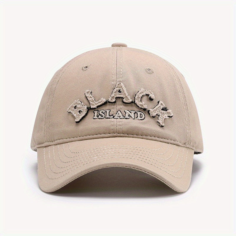Classic Letter Patch Baseball Cap Unisex Vintage Dad Hats Lightweight Sunshade