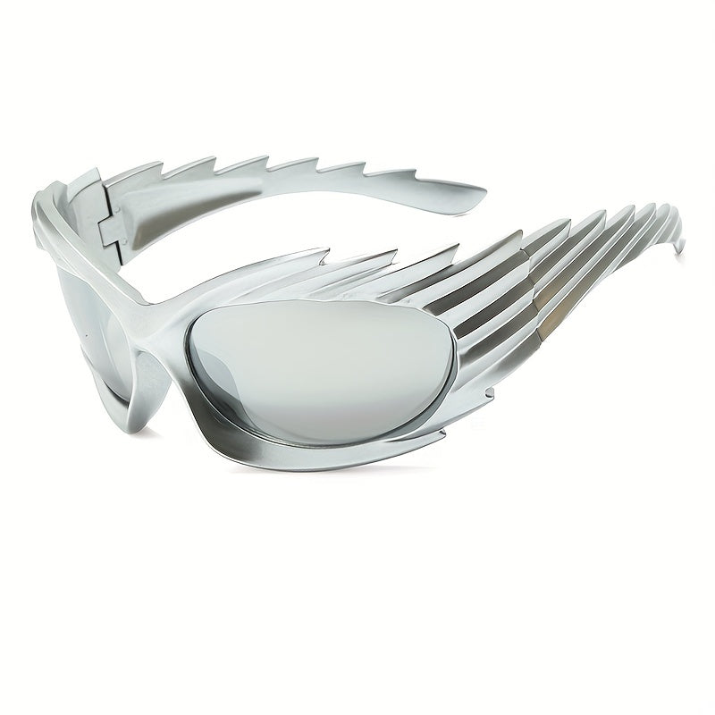 Hedgehog Cat Eye Sports Sunglasses Wrap around Outdoor Glasses