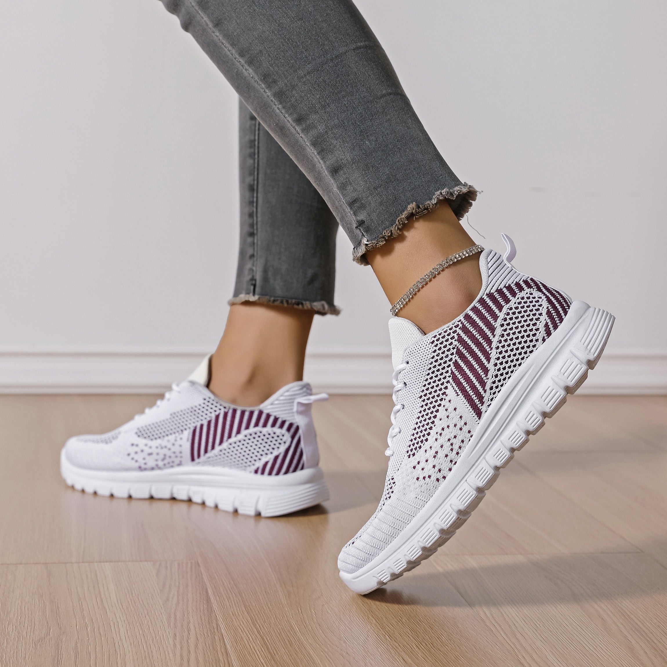 Mesh Breathable Non-slip Running Shoes Lightweight Comfortable