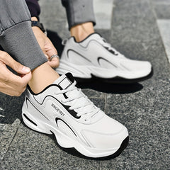 Men's Block Letter Print Chunky Sneakers