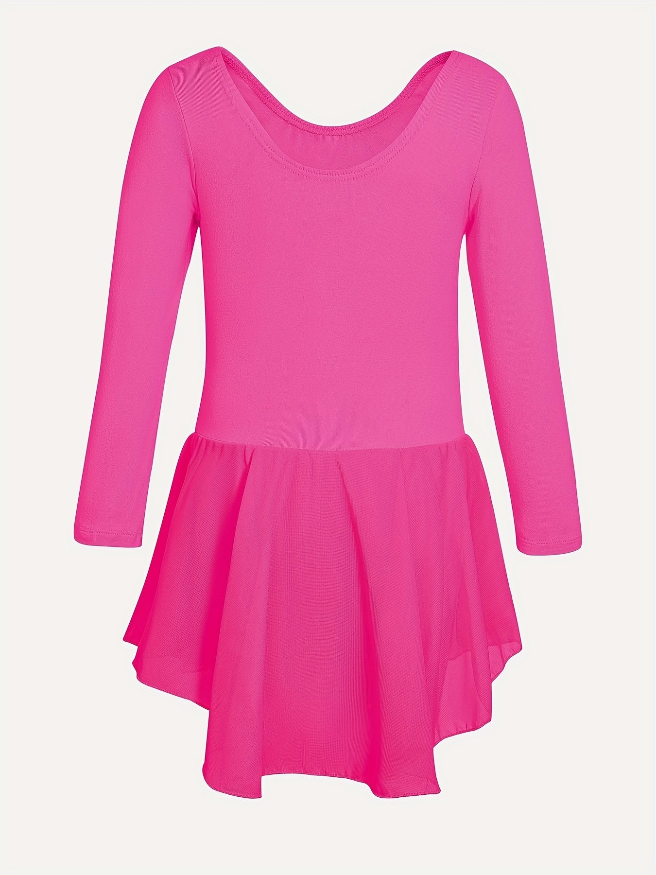 Girls Compression Ballet Suit with Chiffon Skirt