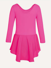 Girls Compression Ballet Suit with Chiffon Skirt