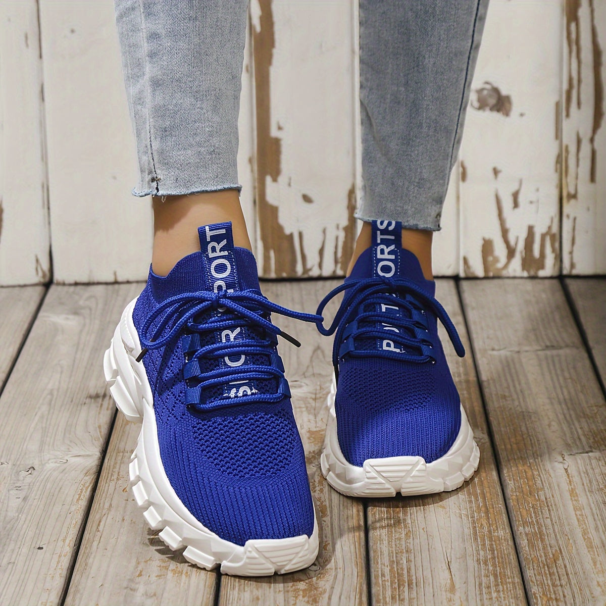 Mesh Breathable Shockproof Sports Shoes for Women
