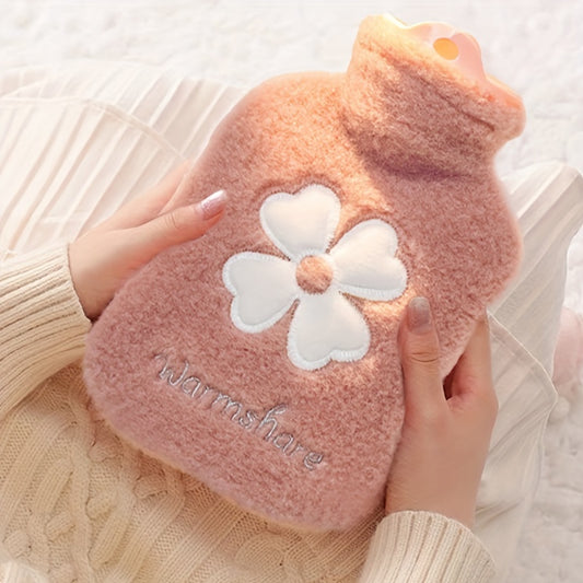 500ml 1000ml Hot Water Bag With Soft Cover Cartoon Hand Warmer
