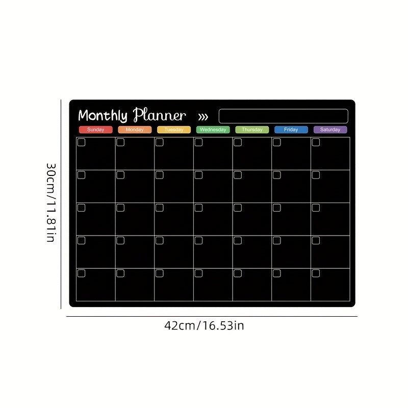 3pcs Rewritable Magnetic Weekly Monthly Plan Fridge Sticker