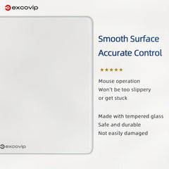 Waterproof Tempered Glass Mouse Desk Pad 30x26 - Office & Business