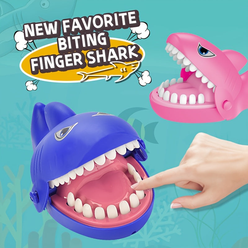 Shark Teeth Biting Finger Prank Toy for Party Games - Pink