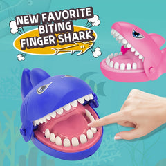 Shark Teeth Biting Finger Prank Toy for Party Games - Pink
