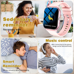 Sports Fitness Smartwatch with Wireless Calling and HD Display