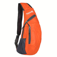 Sling Bag Crossbody Backpack Chest Daypack Small Foldable Rope Triangle Bags