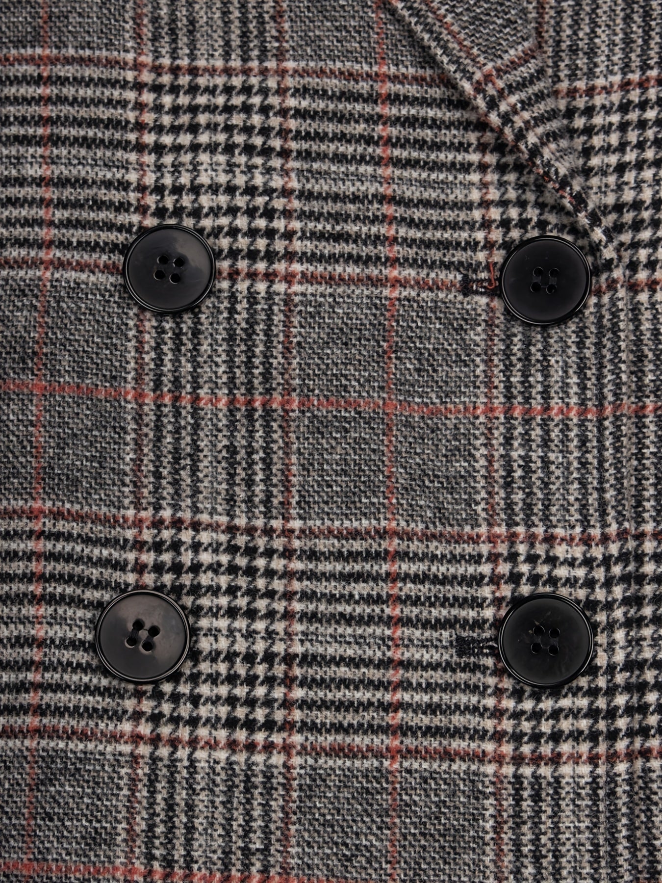 Plaid Long Sleeve Blazer Open Front Lapel Blazer