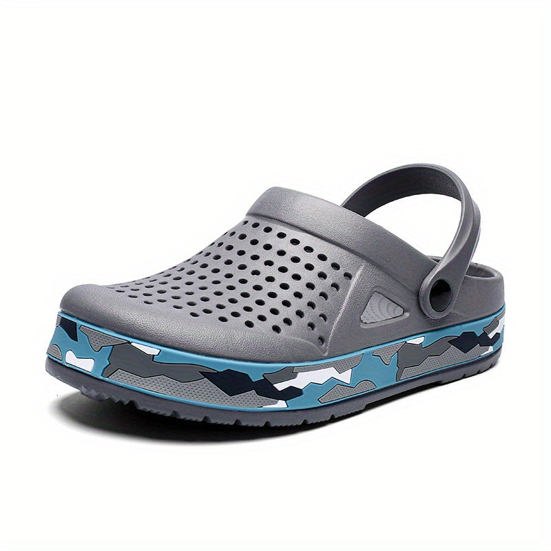 Men's Lightweight Comfy Clogs Hollow Out Non Slip Garden Shoes