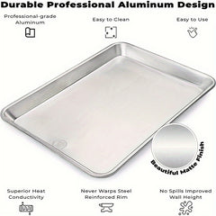 Stainless Steel Baking Pan Set with Cooling Rack