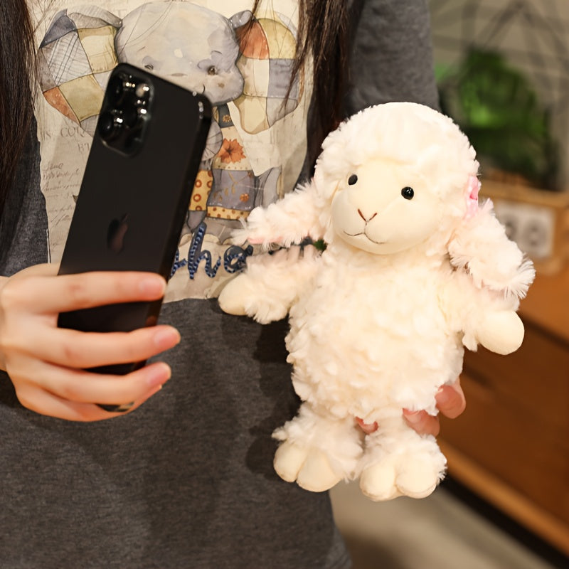 Lamb Plush Toy Simulated Plush Animal Doll for Birthday & Christmas