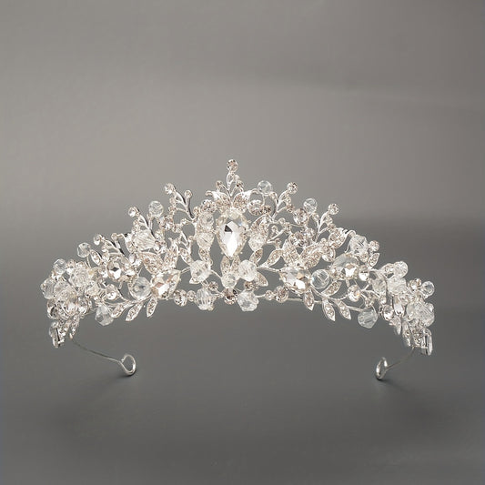 Rhinestone Crystal Headband Tiara Queen Princess Crown Wedding Hair Accessories
