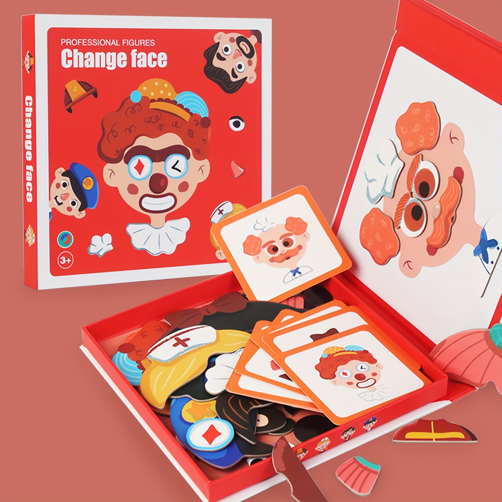 Magnetic Puzzle Game Face Changing Magic Toy for Kids