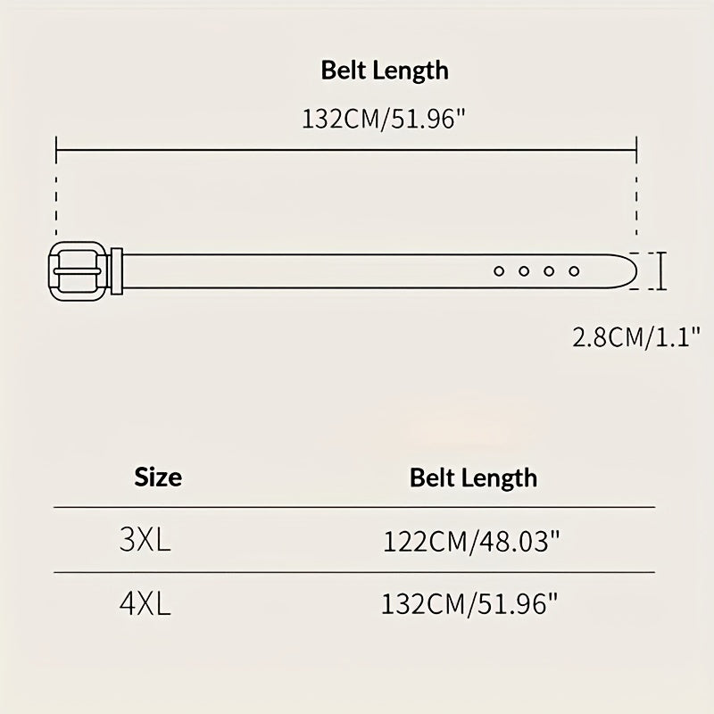 Cow Pattern PU Belt Western Carved Buckle Belts Punk Waistband