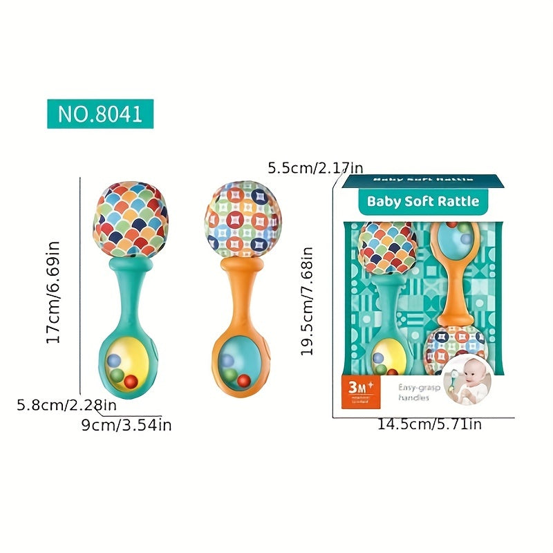 Sha Chui Newborn Baby Hearing Grip Training Bell Toy