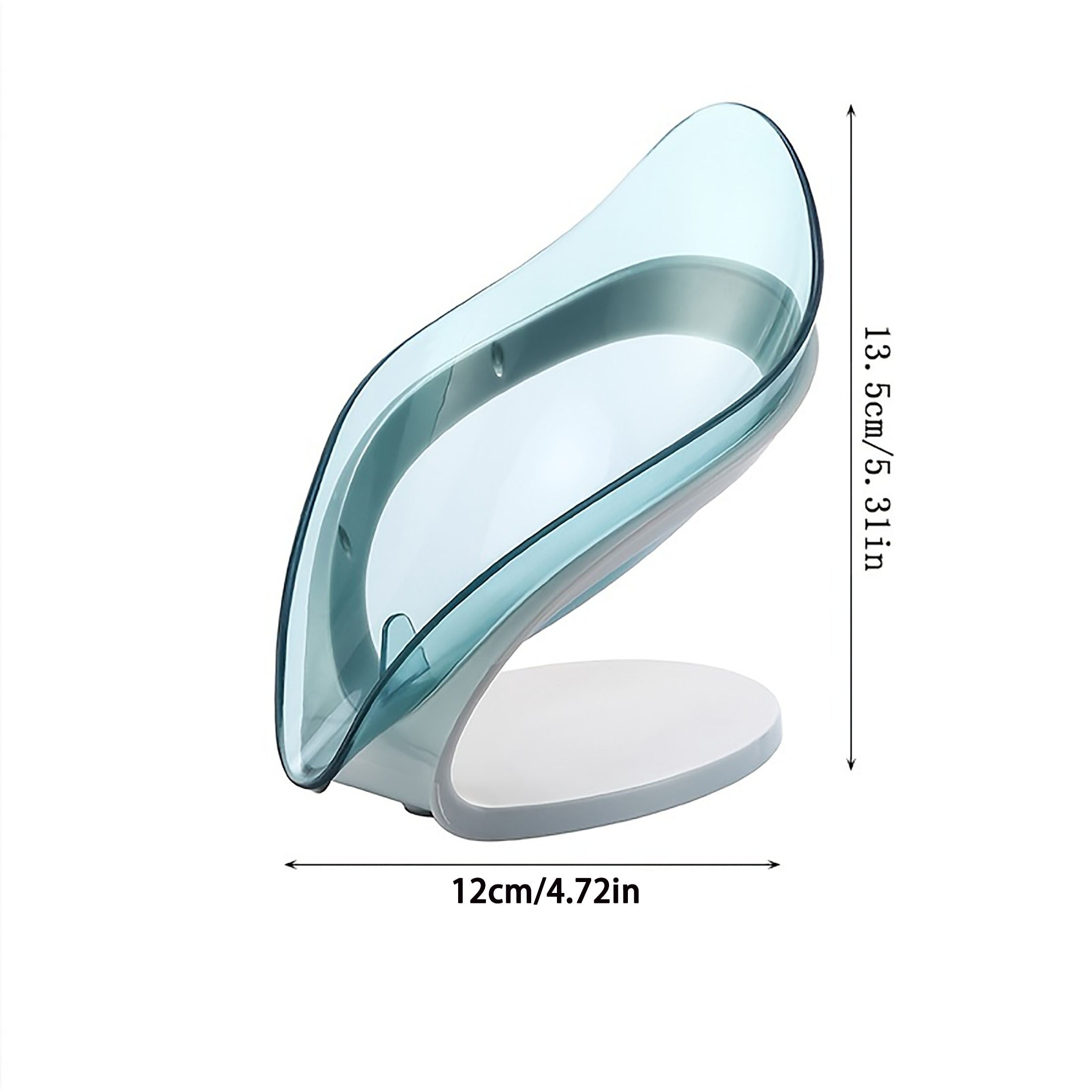 Leaf Shape Soap Dish Holder with Self Draining Container
