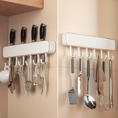 Wall mounted Utensils Rack Holder Hook Storage Rack Kitchen Accessories
