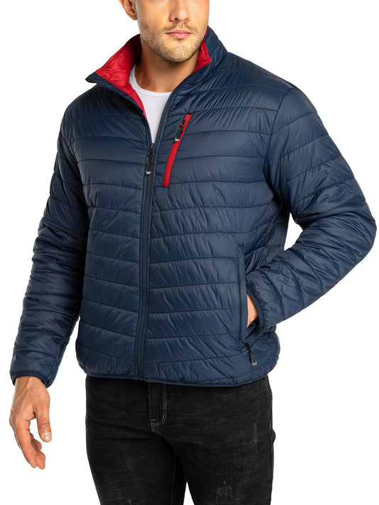 Men's Stand Collar Lightweight Thermal Winter Jacket