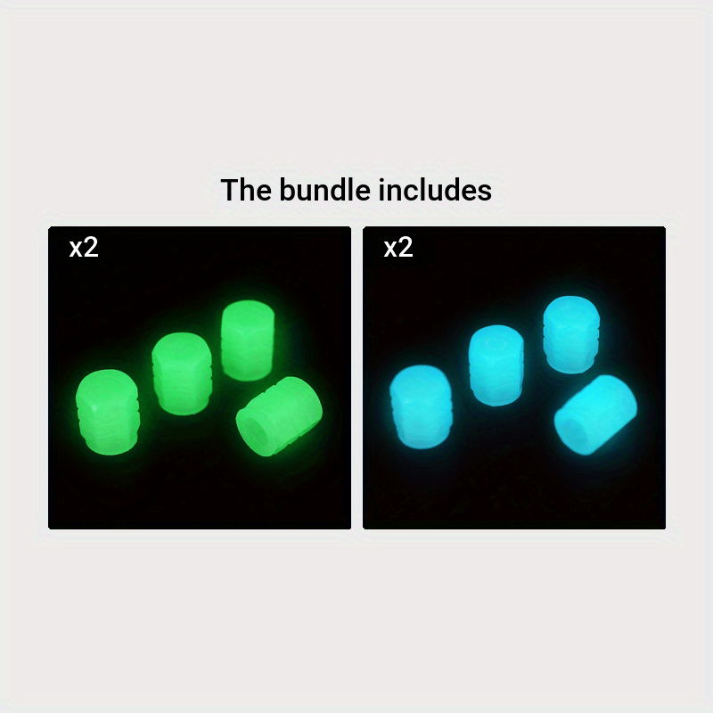 Luminous Valve Caps for Cars Motorcycles Bicycles