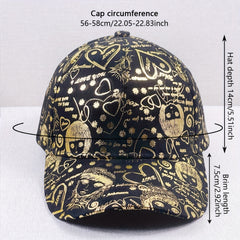 Hot Stamp Graffiti Baseball Cap Solid Sun Hat Hip Hop Dad Hats For Women