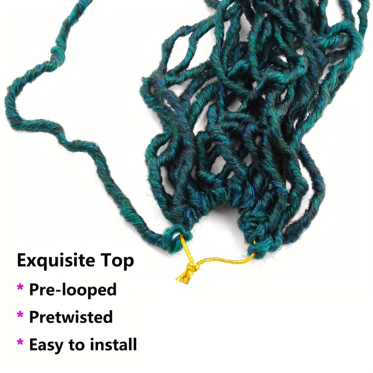 Soft Faux Locs Crochet Hair Pre Looped Faux Locs 96 Cm