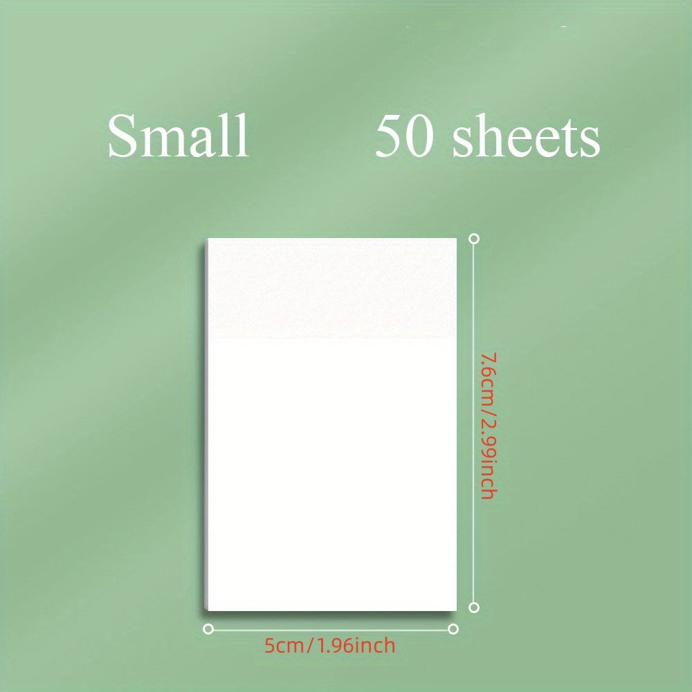50 Transparent Sticky Notes for Notebooks & Diaries School & Office Supplies