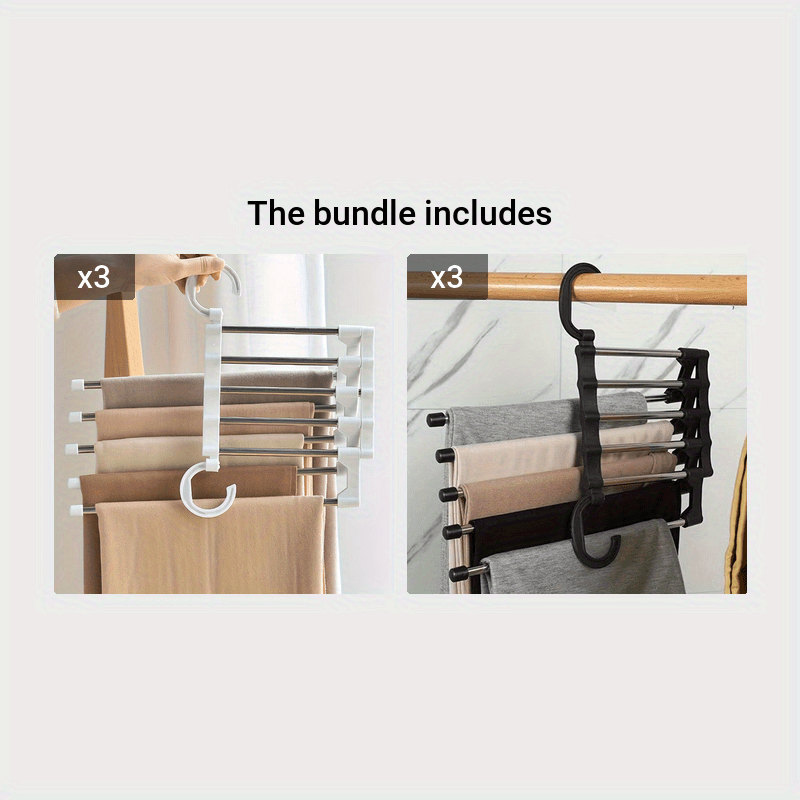 Stainless Steel Magic Pants Holder Space Saver