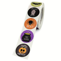 500pcs Halloween Stickers Roll 12 Designs
