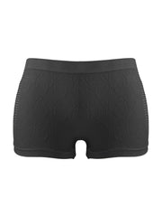 4pcs Floral Textured Boyshort Panties Soft & Comfortable Women's Lingerie