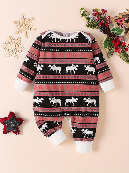 Christmas Family Set Elk Cartoon Outfit Parent child Suit