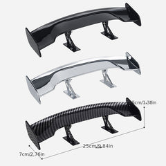 Car Universal Mini Spoiler Tail Wing Carbon Fiber Look Auto Styling Decoration