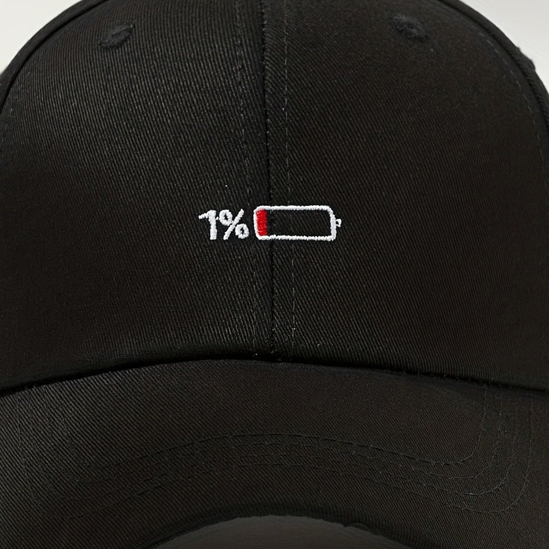 1pc Personalized Embroidered One Percent Baseball Cap