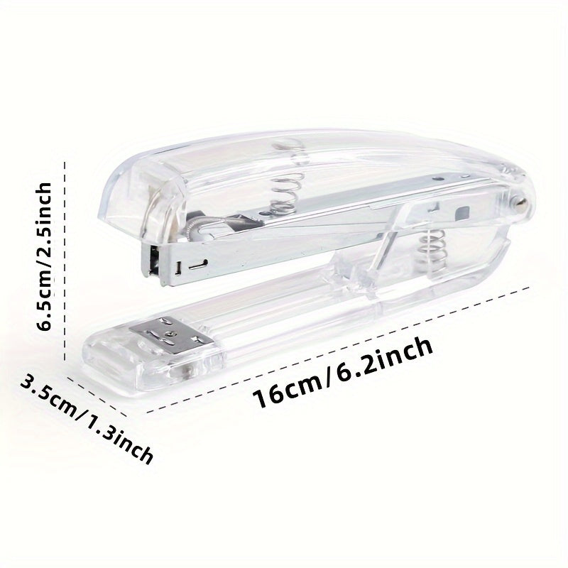Transparent Desktop Manual Stapler for School Office Home