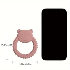 Colorful Silicone Bear Teething Toy for Babies