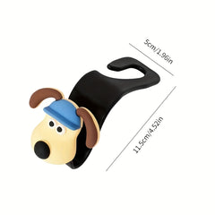 2pcs Cartoon Dog Car Hook Creative Multifunctional Decoration