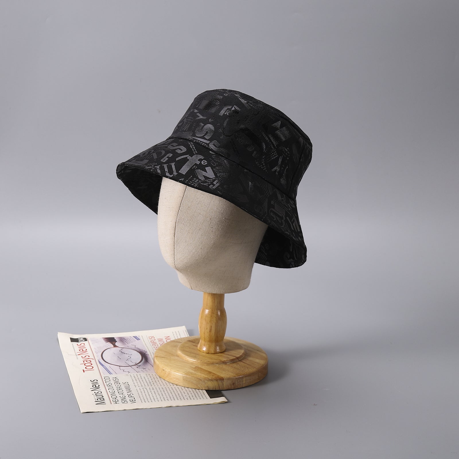 Printed Letter Fisherman Hat for Men