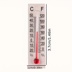 Dollhouse Thermometer 1:12 Scale Realistic Temperature Gauge with Star Boots