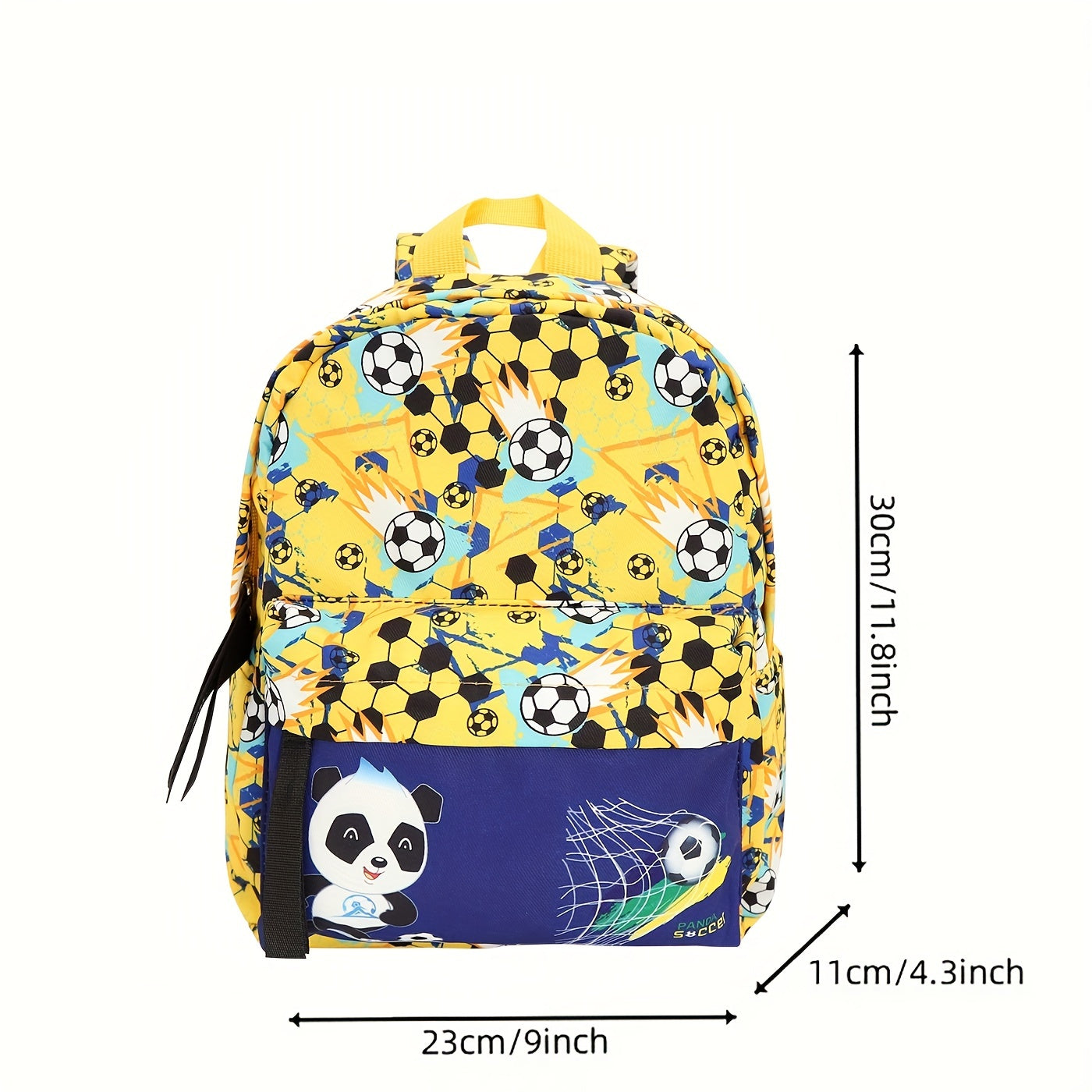 Children's Panda Football Pattern Backpack