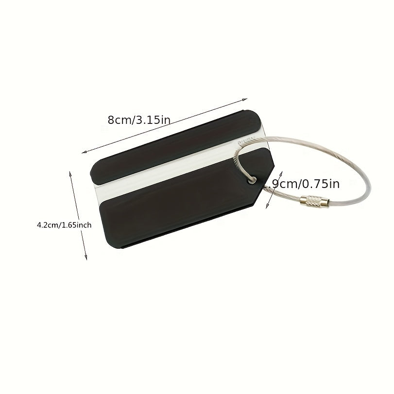 Aluminium Luggage Tag Metal Identity Card Travel Baggage Tag