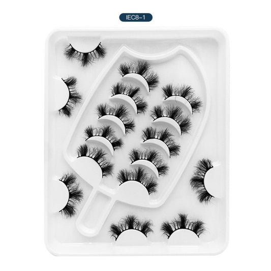 8 Pairs Natural Thick False Eyelashes Set