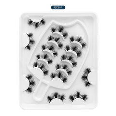 8 Pairs Natural Thick False Eyelashes Set