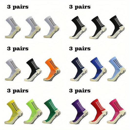 Non Slip Football Socks Crew Grip Socks For Men And Women