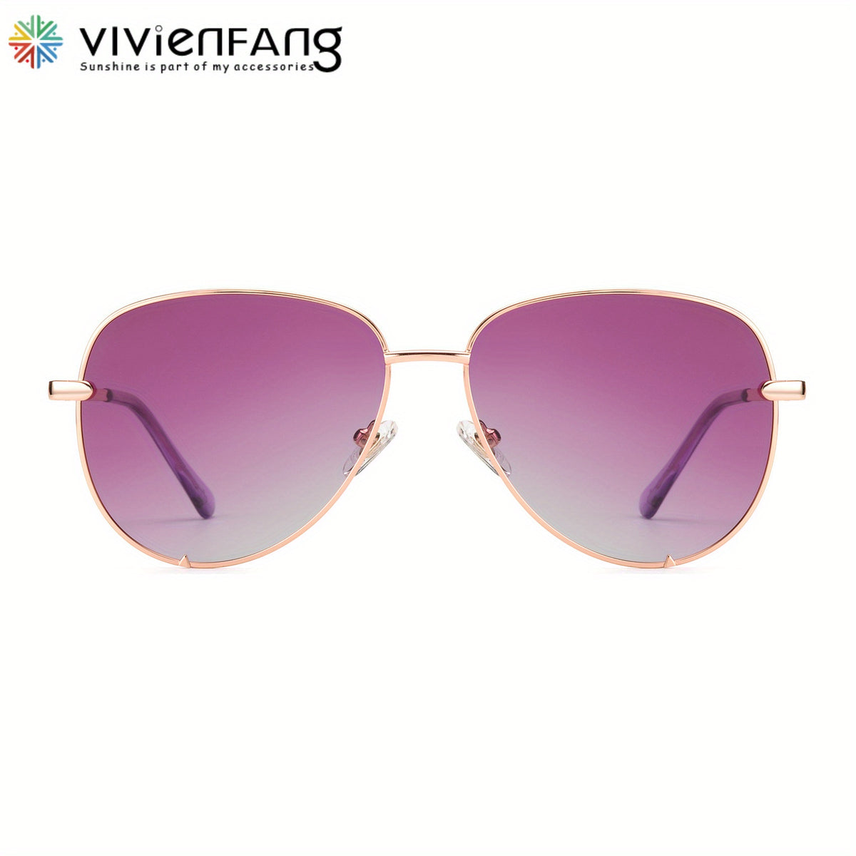 VIVIENFANG Oversized Polarized Aviator Sunglasses