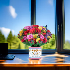3D Pop up Flower Card for Mother's Weddings and Anniversaries