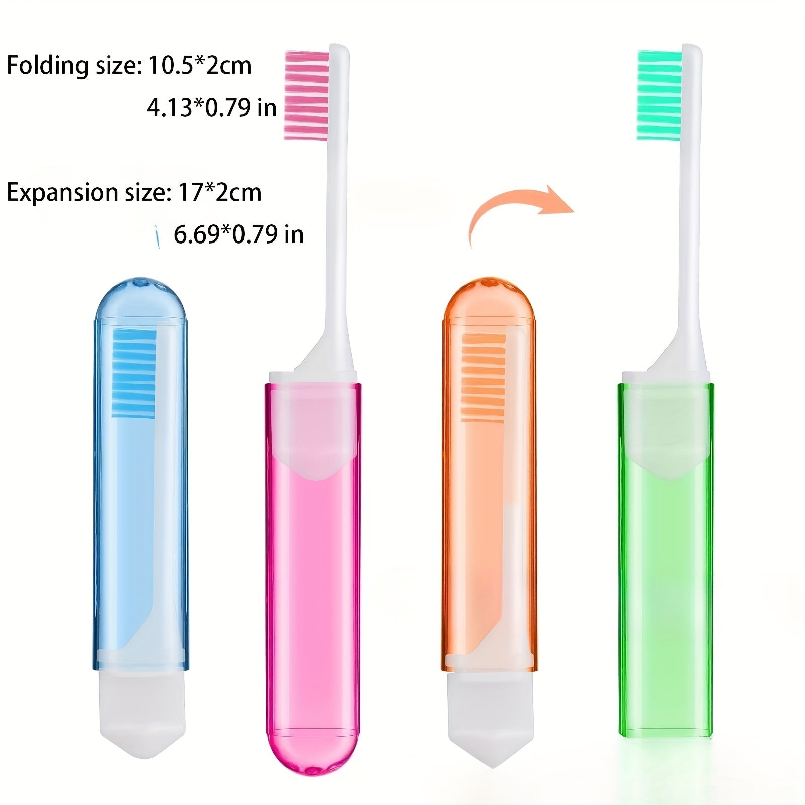 Portable Foldable Toothbrush for Travel Camping Hiking