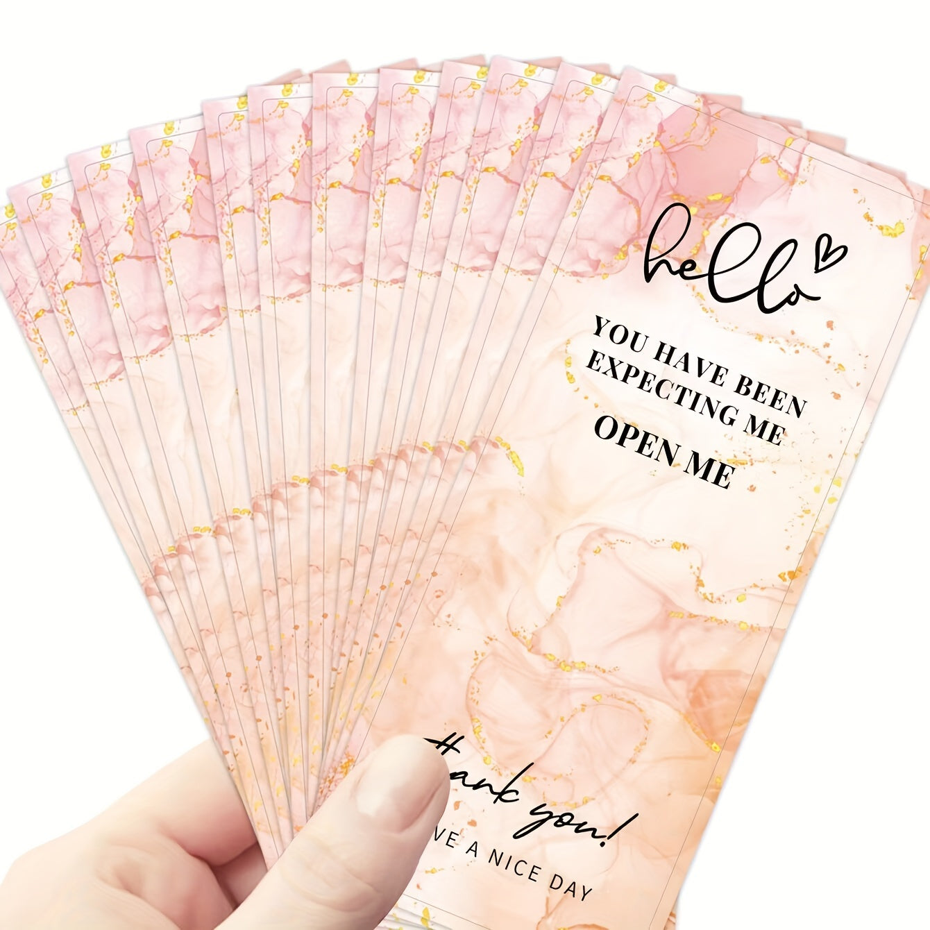 50pcs Thank You Stickers Waterproof Seal Labels Packaging Stickers