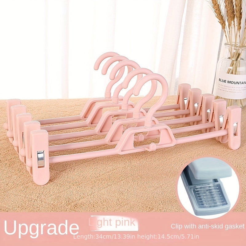 10pcs High Plastic Trouser Rack Non-slip Pants Hanger Clothes Hanger